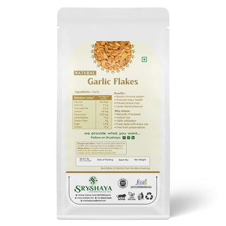 Garlic Flakes – 100% Natural, Aromatic Seasoning for Cooking, Garnishing & Flavor Boost in Any Dish